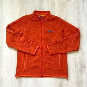 Patagonia Men’s Better Sweater Fleece Jacket in Orange, Size L *No Chest Pocket*